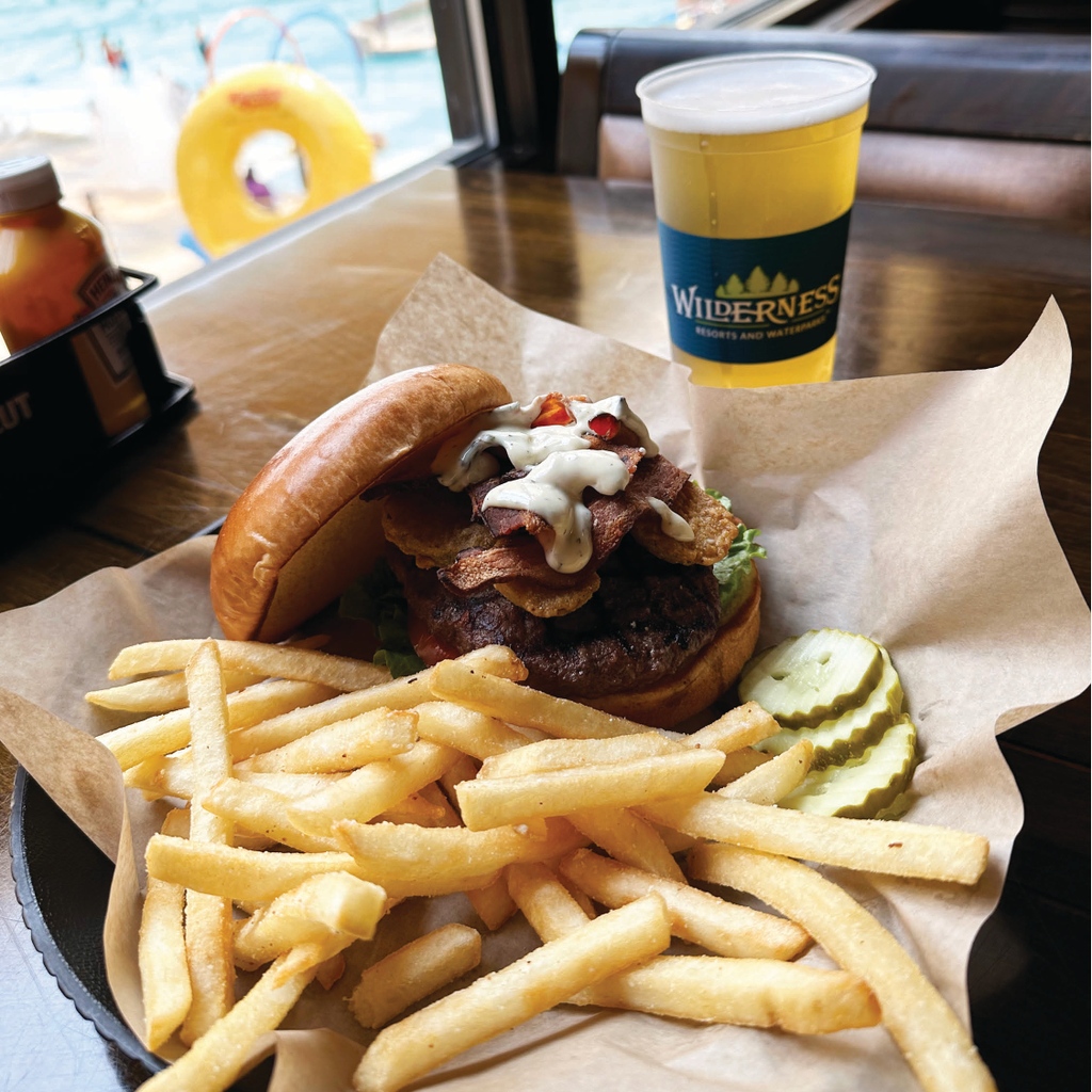 Dill Pickle Burger is Survivors Bar &amp; Grille's Burger of the month! 🍔 1/3# patty topped with bacon, fried battered dill pickle chips, dill pickle aioli, lettuce and tomato on a toasted brioche bun. Stop by today!