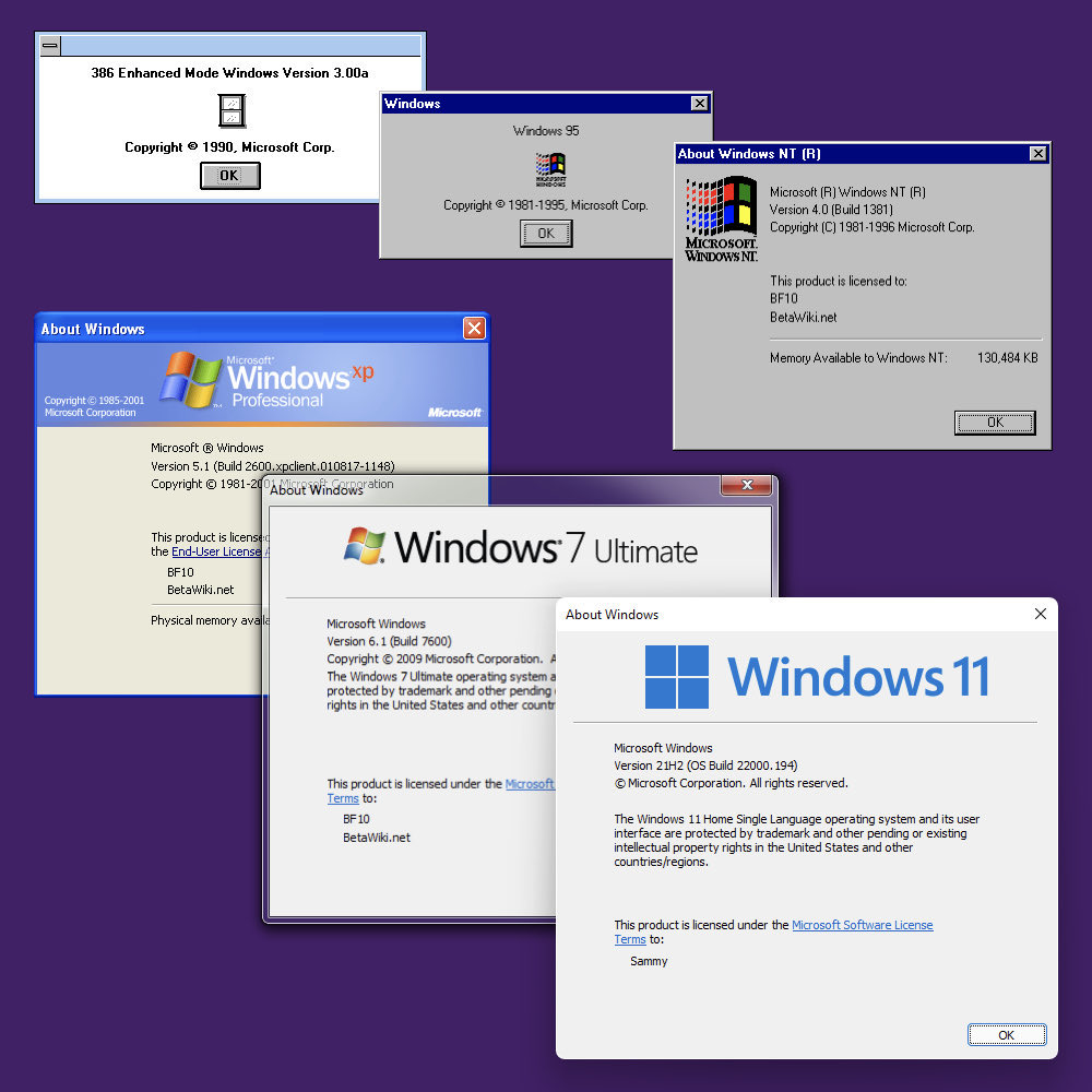 wowstartsnow's tweet image. Winver (short for “Windows Version”) - colloquially called “the About box” - was introduced in Windows 3 (1990) to report OS information. Initially showing the version number &amp;amp; copyright date, it was expanded over time to report build number, available RAM &amp;amp; user information. ℹ️