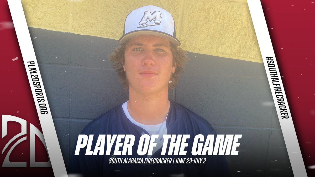 2DsportsPOG's tweet image. ⭐️ PLAYER OF THE GAME ⭐️

Lucas Lalibeate: 7IP 4H 5K 1R 

Summer Team: Two Five

#SouthALFirecracker
@2DsportsAL