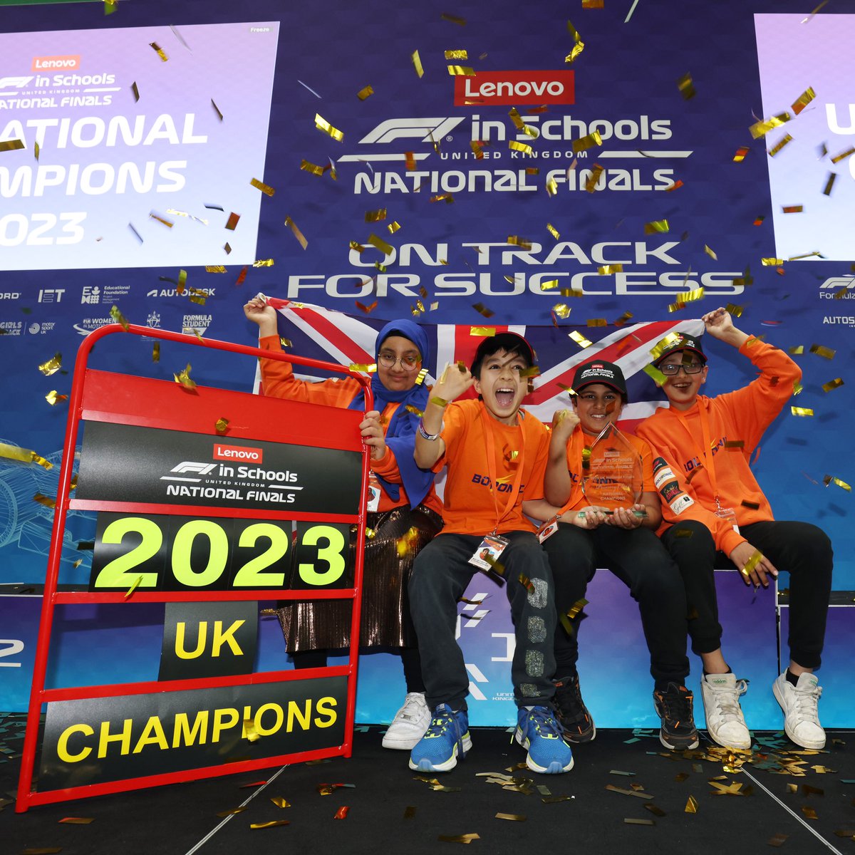 STEMRacing_UK's tweet photo. Our Lenovo F1 in Schools UK Primary National Champions are….. BOLTRONIC! 🏎️🏆 

@lenovo_UKI #F1iSUKNF23 https://t.co/U0s3AFYdD7