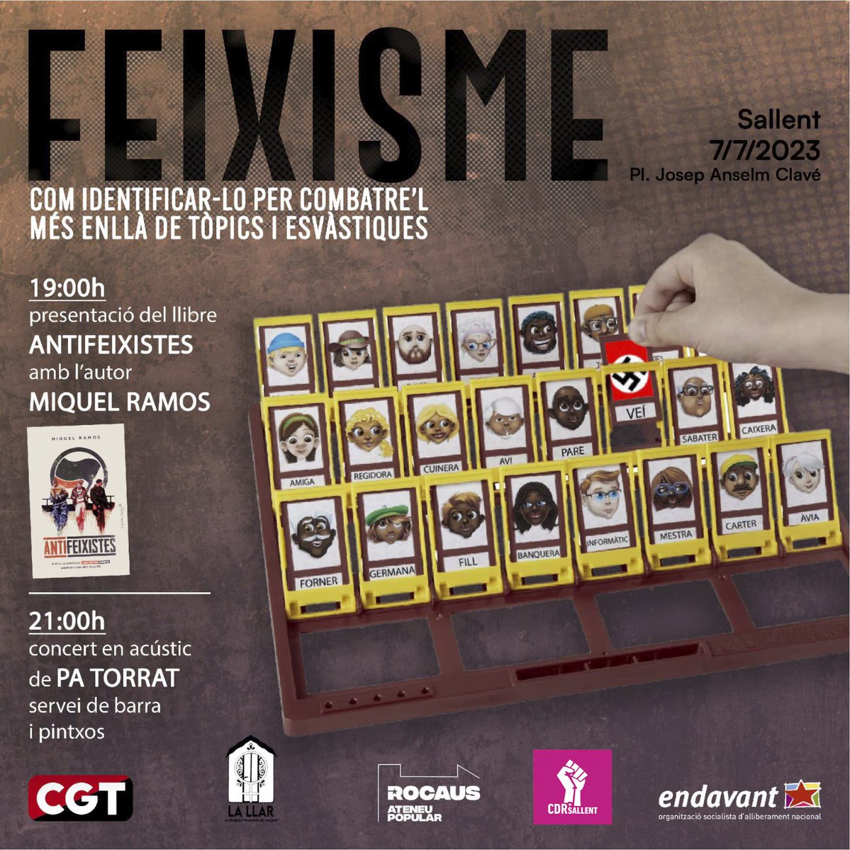 Sallent és antifeixista ⏬⏬
Ens veiem el proper dia 7 de juliol.