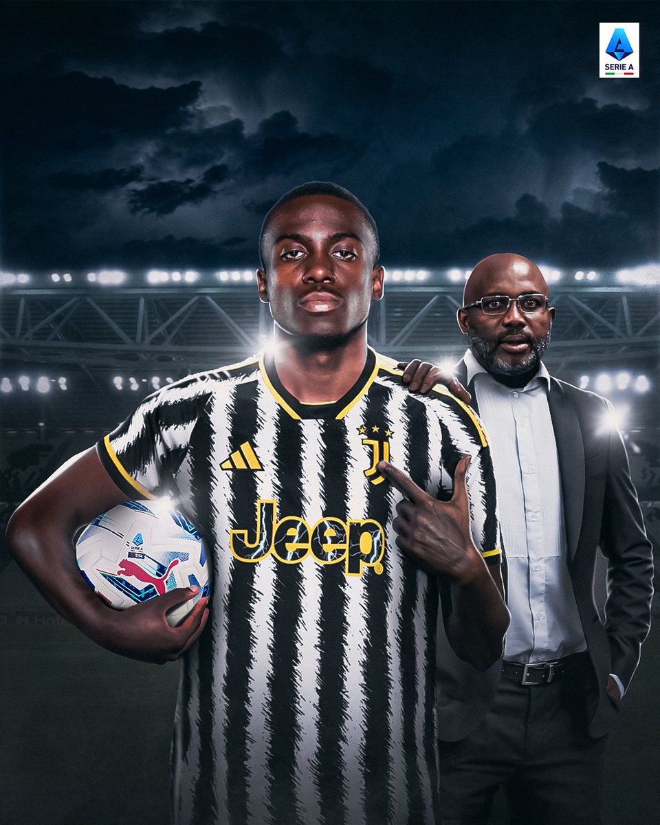 SerieA_EN's tweet photo. A father's legacy. 

A son's new destiny. 

Weah is @juventusfc. https://t.co/Tg0XDheTdm