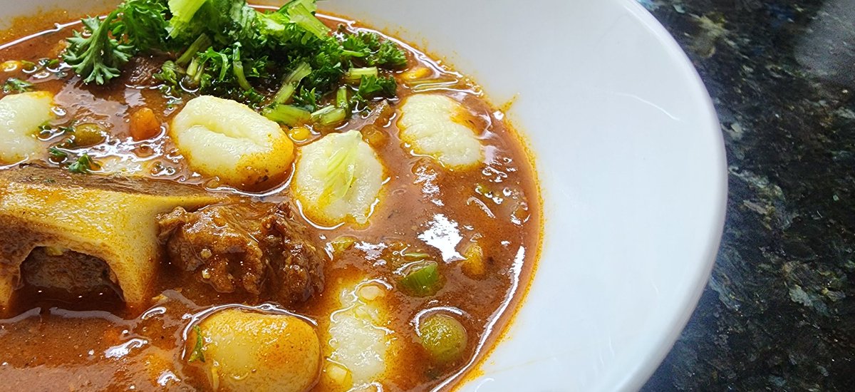 Devi_HQ's tweet photo. #DeviHomeChef
#WinterWarmer
#MuttonStew #C1 (if you know, you know)
#Shoulder
Don't be a food snob ... give #CGrade a try ... takes longer to cook but #MyOhMy!
#SurpriseGnocchi https://t.co/VbLMrpfVEz
