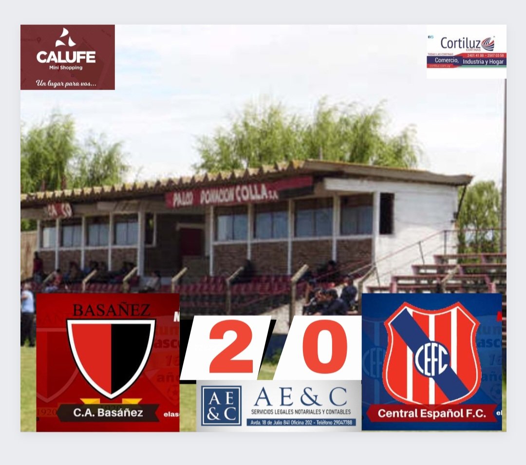 #PrimeraAmateur 
⏰️Final
🏟Estadio: La Bombonera 
➡️Basañez 2️⃣❌️0️⃣ Central Español
⚽️Roque Damián
⚽️Raúl Tarragona