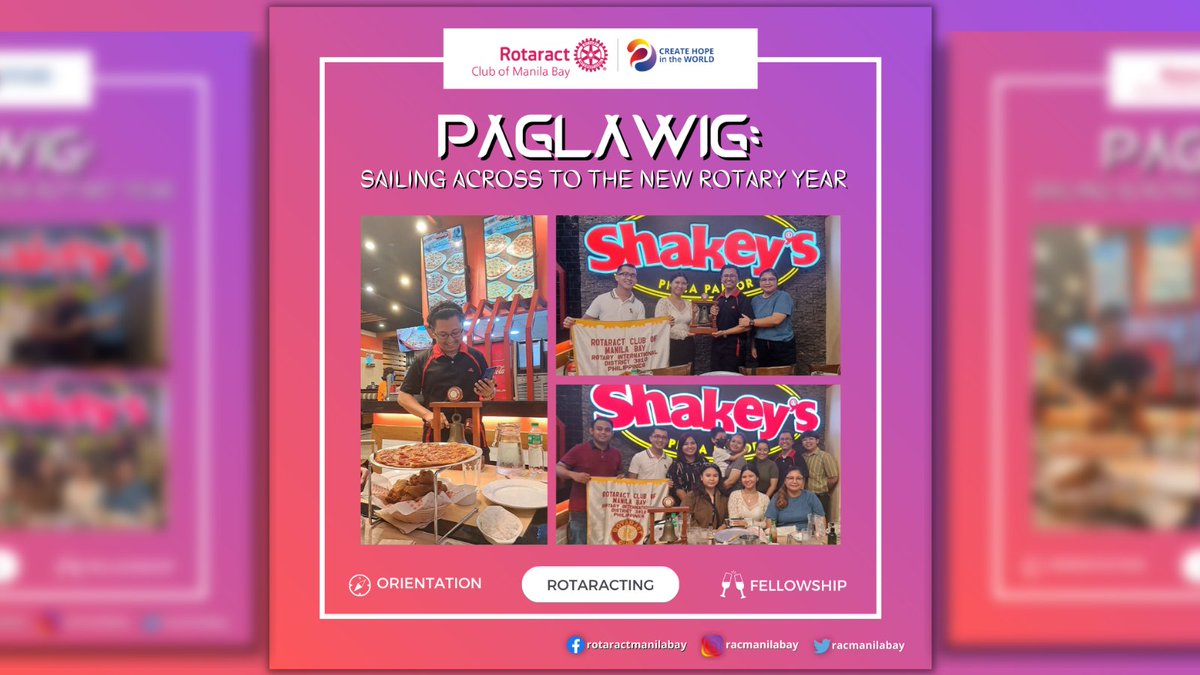 racmanilabay's tweet photo. July 01, 2023. | Saturday
PAGLAWIG: Sailing Across to the New Rotary Year. https://t.co/mOfoyiCoti