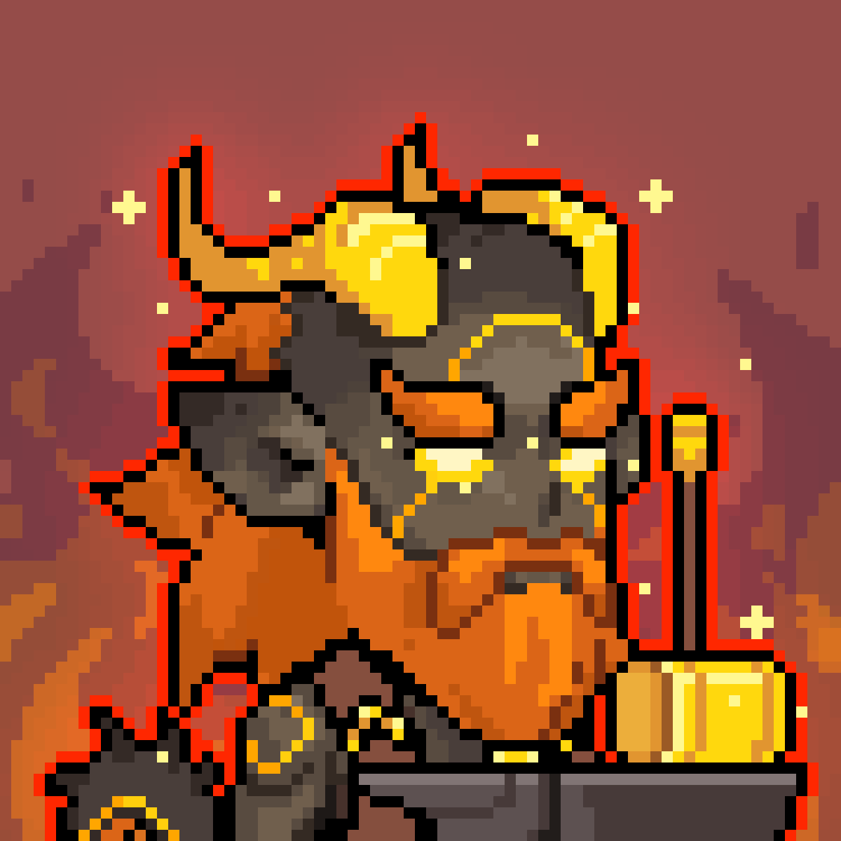 BitFarmBTC's tweet photo. 🔥 Rare Hero Reveal 🔥

Race:  Demon
Class: Blacksmith

Who wants this? Drop 👿