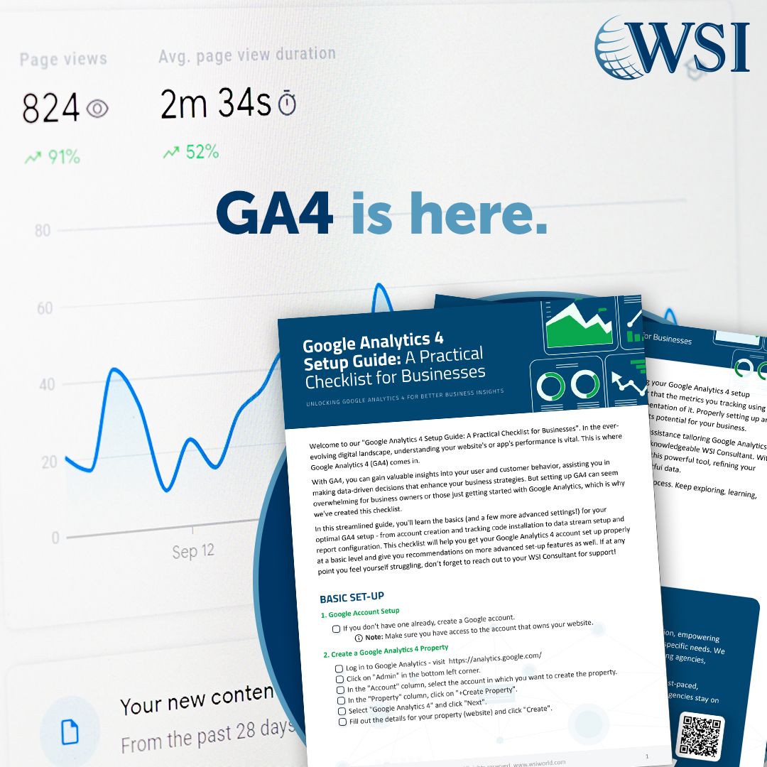 Google Analytics 4 is here!

If you haven't migrated your analytics, you need to act now. Fortunately, we're here to help, assisting in education and comprehensive set-up of your #GA4 analytics!

Connect with Madhu today to get in touch and get started with your GA4 Checklist.