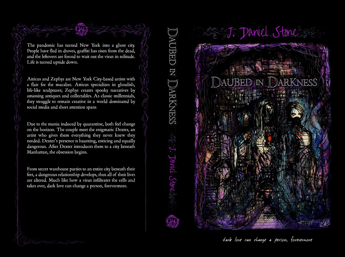 COVER REVEAL! Daubed in Darkness, by yours truly.  So proud of this one. Can't wait to unleash this on readers this Halloween! 

#CoverReveal #Horror #QueerHorror #NYC #Art #BookTwitter #HorrorCommunity #BookLovers #Books #HorrorFamily #QueerBooks