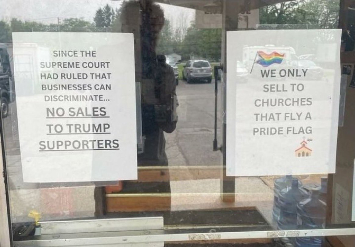 stclairashley's tweet image. telling people not to shop at your small business to own republicans