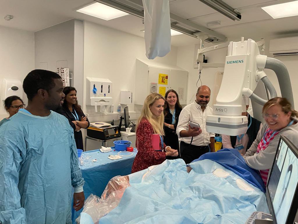 Excellent work by our cath lab simulation team, running emergency scenarios for our AHP course.