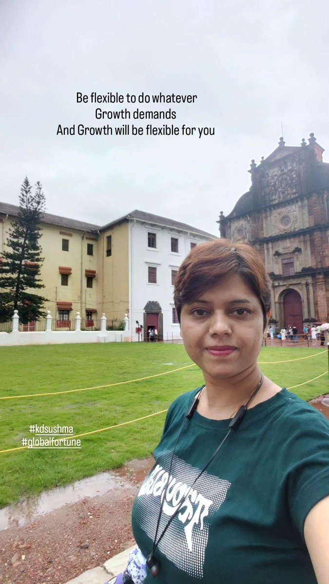 Be flexible to do whatever Growth demands and 

Growth will be flexible for you 

Take action

#kdsushma #eximcoach #growth #author #success #motivation #growthtips #goa #traveldiaries #goadiaries