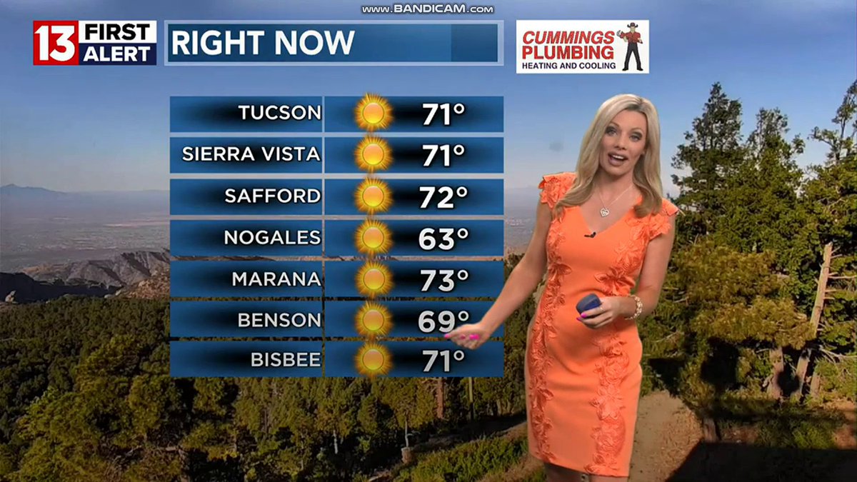NewsWatcher102's tweet photo. .@alliepottertv so gorgeous/SEXY/very pretty in orange from Friday! 😍🤩💘🔥❤️🧡 #AzWx #TucsonWx #KOLDNews #AlliePotter https://t.co/MiLieTnIit