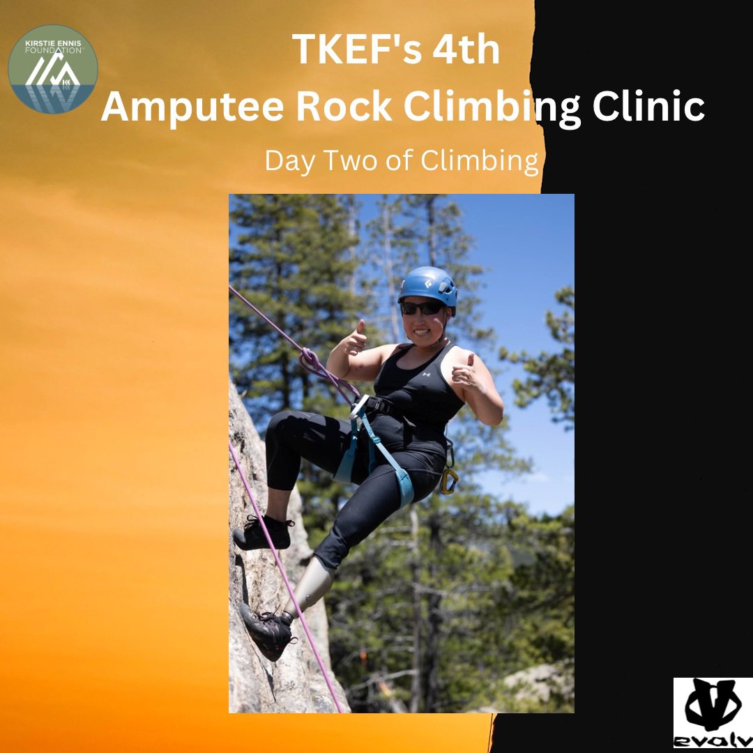 TweetTKEF's tweet photo. Day two of TKEF's Amputee Rock Climbing Clinic was spent at Powerline. A nice shaded crag on the Aspen side of Independence Pass.
#tkef #tkefclinics #arcc #amputeerockclimbing #rockclimbing #wearediehard #powerahead #diehardevcharging #evolv https://t.co/IDcgQewXTz