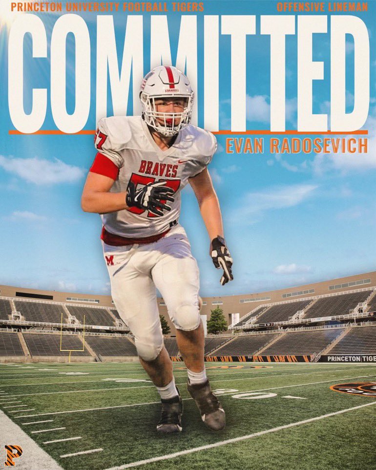 Excited to announce that I am committed to the admissions process at Princeton University! Thank you to all my coaches and teammates who have supported me along the way. @DominickLepore1 @PrincetonFTBL @CoachBobSurace @CoachCuevas78 @CoachMWillis