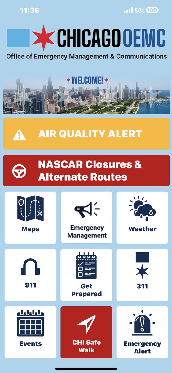 Before heading out this #July4th weekend to @NASCARChicago, festivals and gatherings with family and friends download the @ChicagoOEMC app via Apple app or Google Play stores. It provides event info, weather, safety tips and more! @chicago  #chicago #NASCAR https://t.co/5IwAYggXKJ