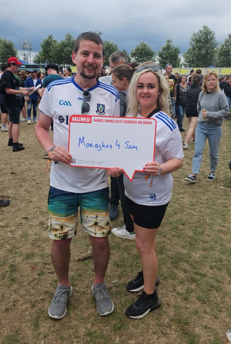 Representing Monaghan @RockWerchter @monaghangaa #fanwall #Farneyarmy #Belgium