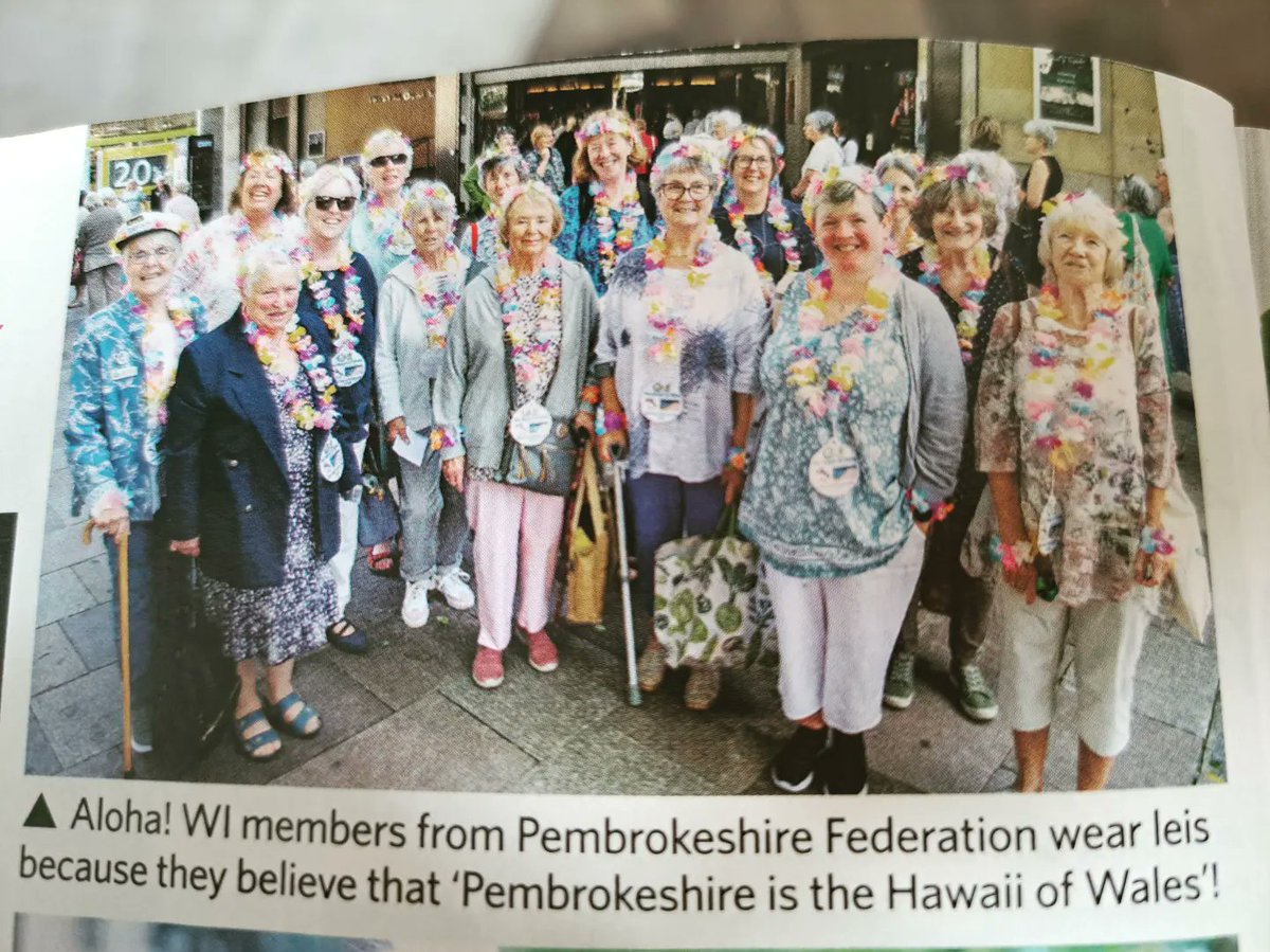 Nice to see two mentions for Pembs Fed of WIs this week. One in the WI Life of our ladies that went to the AGM. The other was in the NFWI newsletter that was sent out this week. Sam and Sue at the Out and Wild Festival in Lawrenny a couple of weeks ago, showcasing who the WI are.