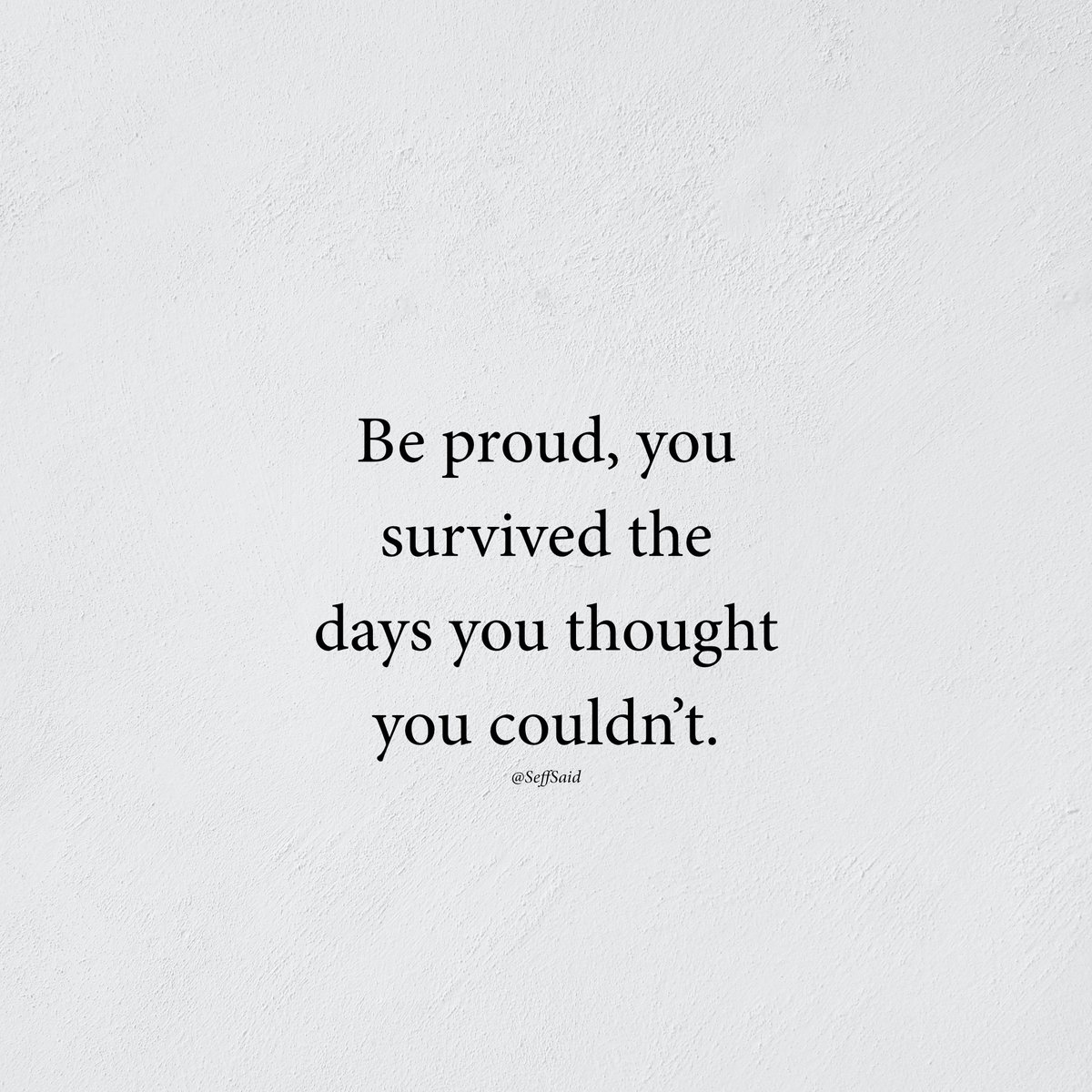 Be proud