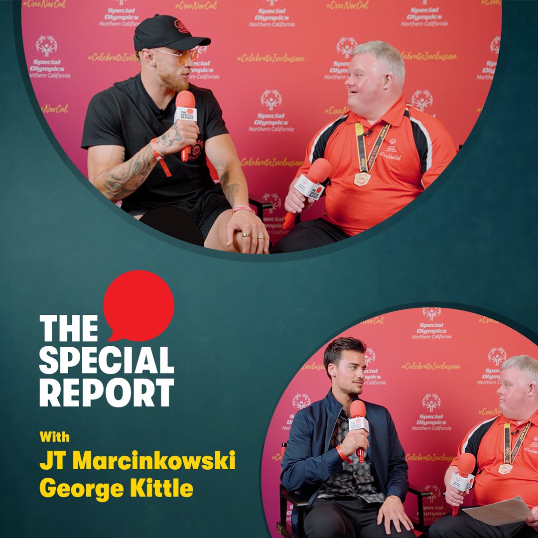Mic drop! 😀 🎤 
 
Today we drop the first two episodes of our new athlete-led interview series, The Special Report, featuring <a href="/JT_Marcinkowski/">JT Marcinkowski</a> &amp; <a href="/gkittle46/">George Kittle</a>. Great job by Athlete Leader Ryan! 

WATCH: bit.ly/3CThOpB