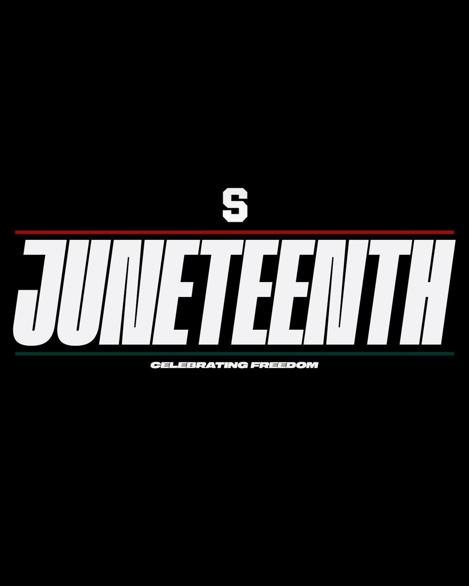 Celebrating the day of freedom. Happy Juneteenth!
#GoState