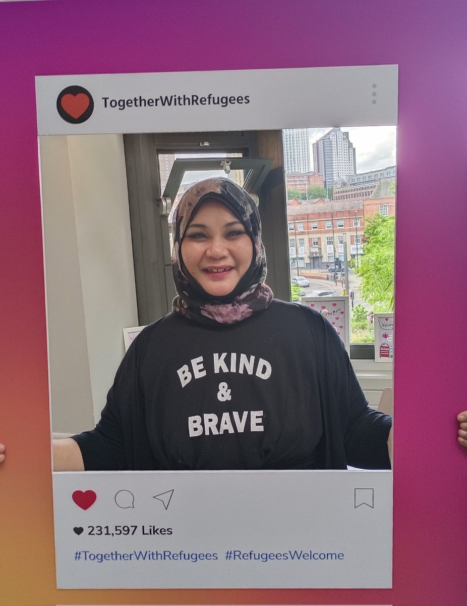 'Be Kind & Be Brave 💪🥰'

#TogetherWithRefugees 
#CompassionIntoAction 
#RefugeeWeek 

@CityofSanctuary 
@LeedsCityofSanc 
@AsylumMatters 
@MaternityStream