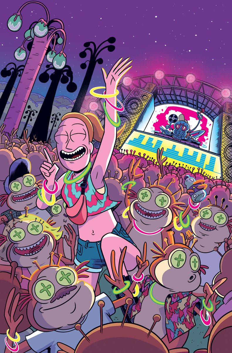 MarcEllerby's tweet photo. I've got 3 Rick and Morty covers out this September from @OniPress! Is that too many? NO! NO IT ISN'T!
Ongoing series #9. Heart of Rickness #3. Deluxe Double Feature Volume 2 (colours on DDFV2 by Gabriel Fischer) https://t.co/kKRDKLo50P