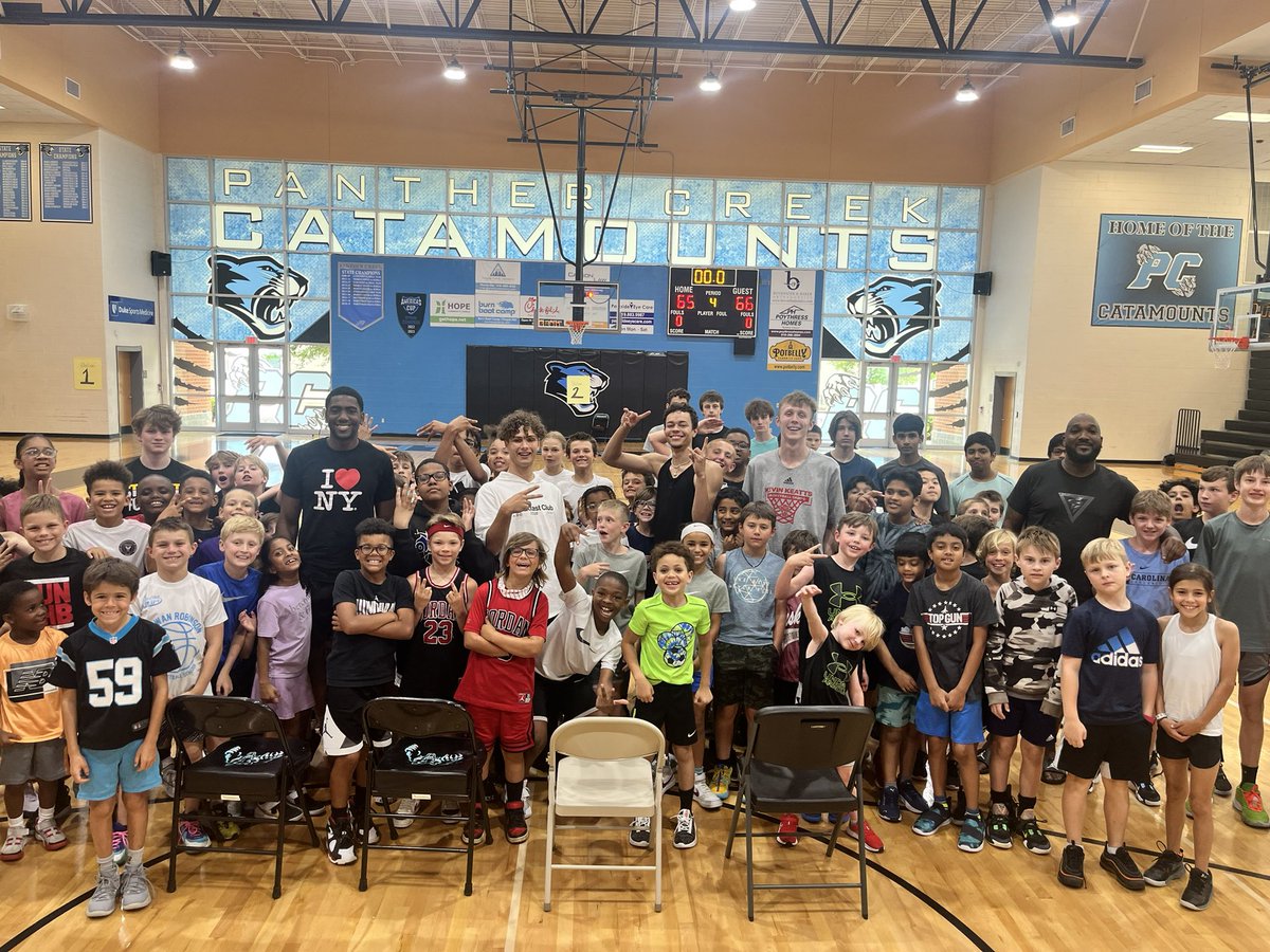 Thanks to former NC State player Bryant Feggins and his players for coming by and speaking at camp. 

Thanks to former camper and now Delaware State forward Caleb Surgers for sharing his experience at PC