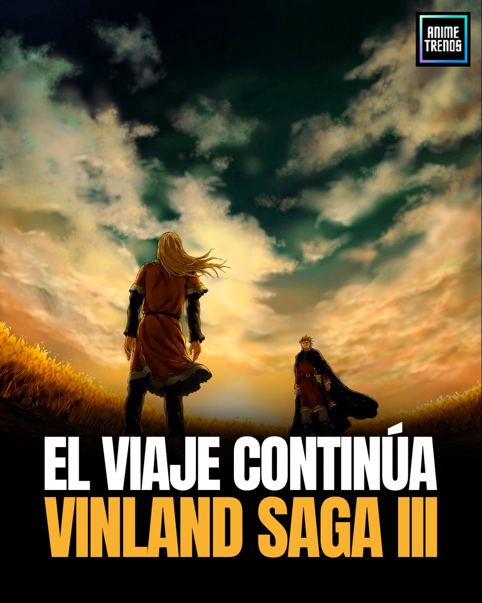 AnimetrendsLA's tweet photo. ⚔️¡EL VIAJE CONTINÚA!⚔️

A través de un reciente mensaje de TAKAHIKO ABIRU, quien es diseñador de personajes y director jefe de animación; el anime de VINLAND SAGA continuará... 🔥

 #vinlandsaga #mappa https://t.co/bN02ZTKQNY