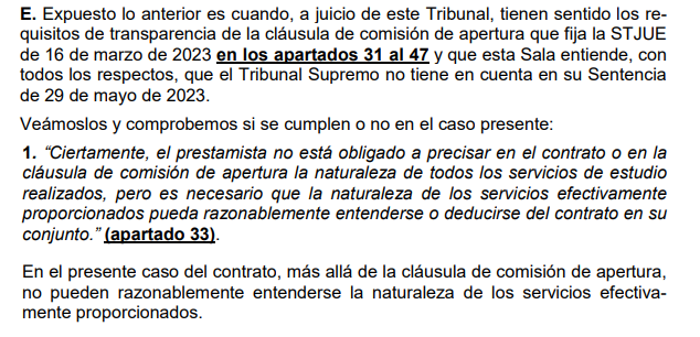 lluisferrernin's tweet photo. Contundente Sentencia Las Palmas 19.6.23 anula Comisión de apertura

los requisitos de transparencia q fija la STJUE 16-03-23 que esta Sala entiende, con todos los respectos, que el TS no tiene en cuenta en su Sentencia de 29-5-23

Enlace Sentencia https://t.co/mTflEBv3Vb https://t.co/VEZ6S1Mj0p