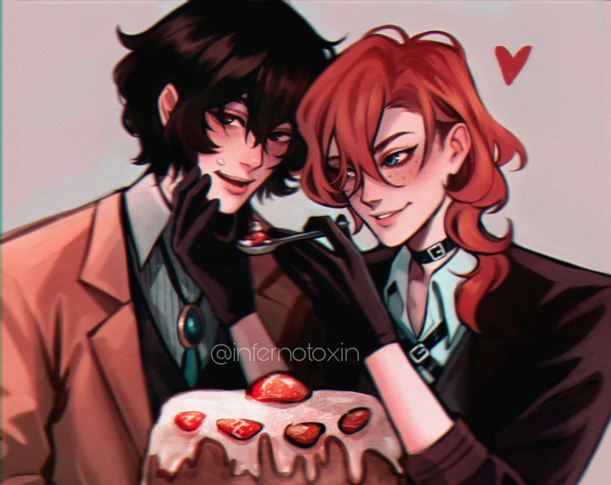 Happy Birthday, Dazai! ❤️‍🩹
#BottomDazaiweek #soukoku #Chuuya #Dazai #bsd #bsdfanart