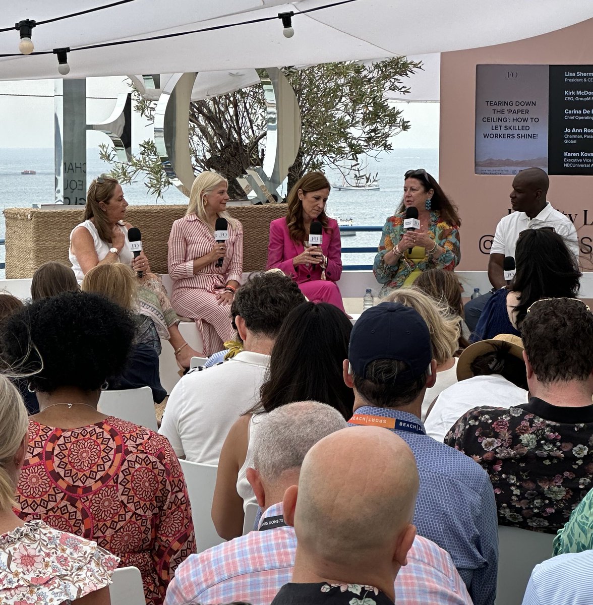 Proud to have The Paper Ceiling at #CannesLions2023 for @DebloisDe's panel with C-suite leaders on how organizations can evolve their hiring practices to empower workers 'Skilled Through Alternative Routes'.

#OgilvyCannes #TearThePaperCeiling @AdCouncil
@OpptyatWork @OgilvyNY
