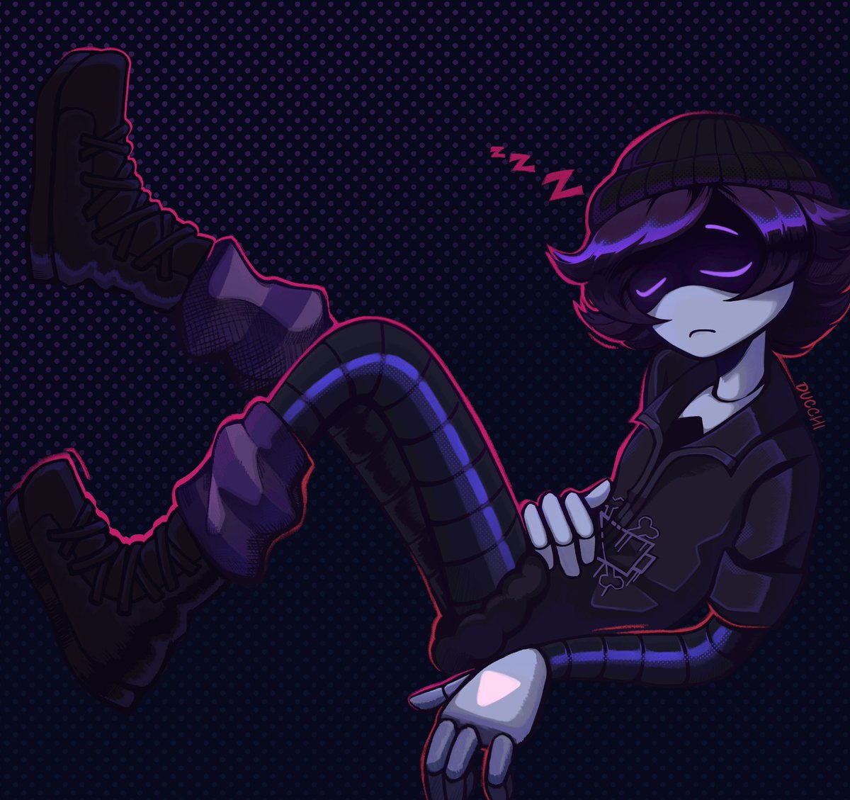 Sleepy Uzi💤
#digitalart #fanart #murderdrones #UziDoorman