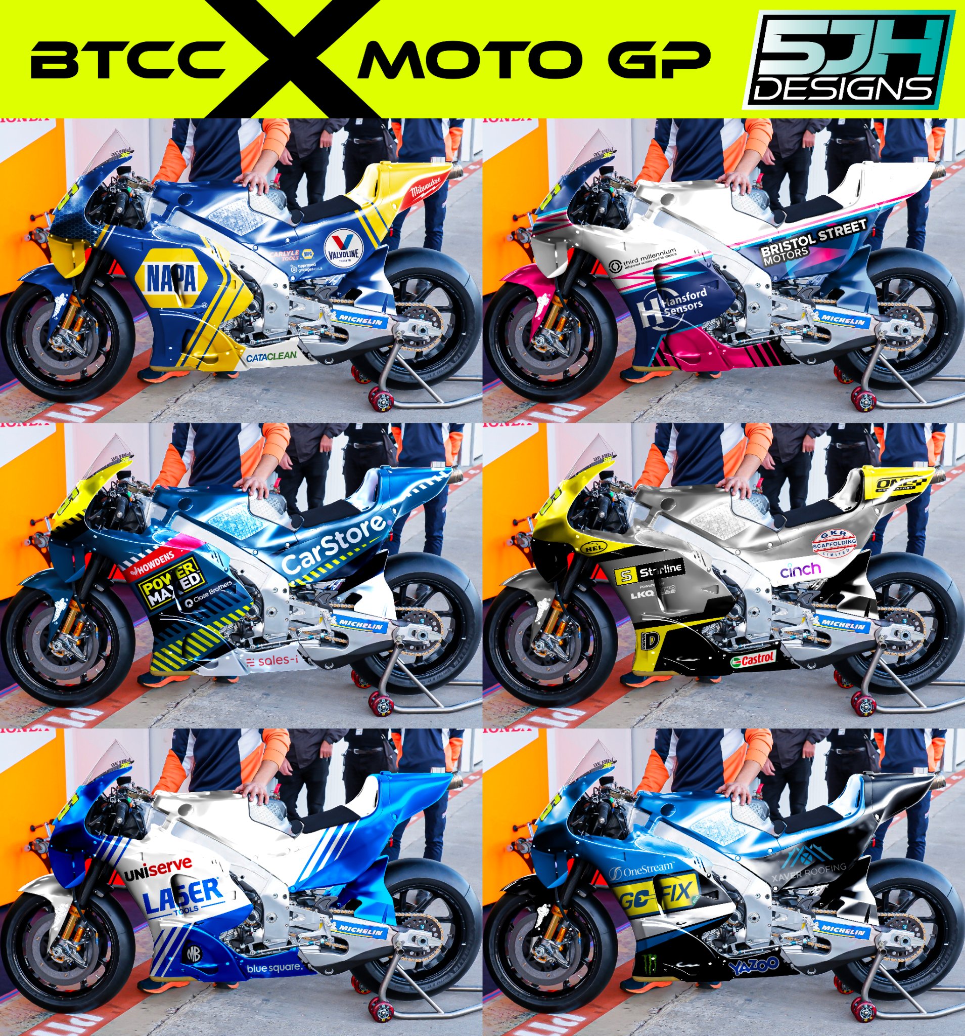 5jhdesigns on X: BTCC X MOTO GP 🤝 The crossover you never knew you needed  🔥  / X