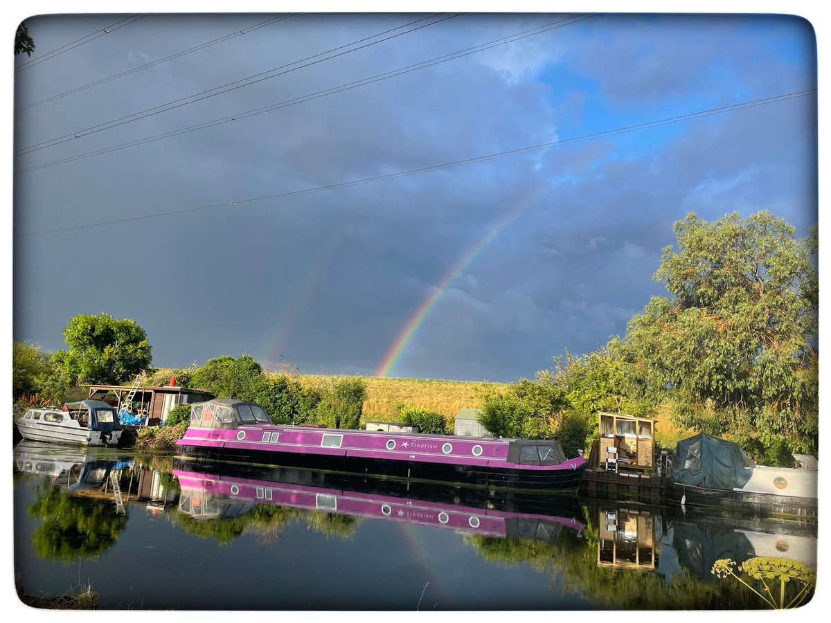 From archives. Domus: boats are homes plus double rainbow. #365in2023dailyprompt