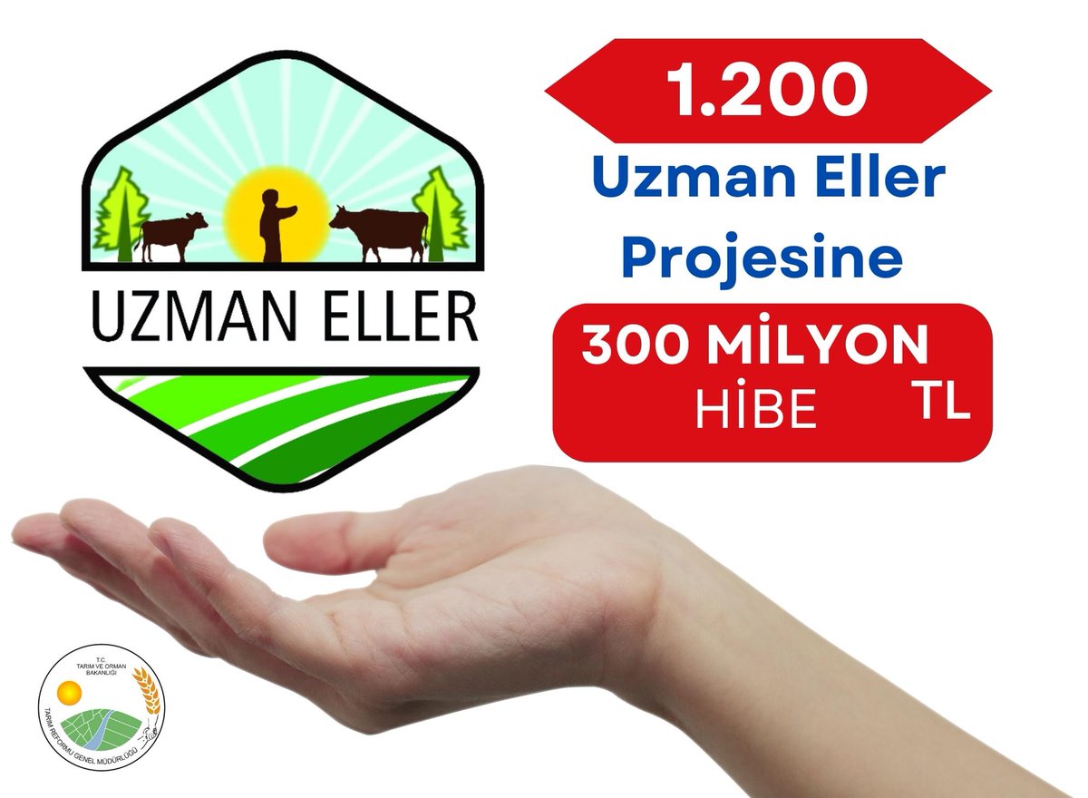 trgmresmi's tweet photo. Kırsal Kalkınmada Uzman Eller Projesi Başvuru Sonuçları Açıklandı 
 
#UzmanEllerProjesi
1⃣2⃣0⃣0⃣ kişiye 3⃣0⃣0⃣ milyon TL Hibe

#SenÜretYeter

Haber Detayı👇 
https://t.co/ug2m6gqr8d

@TCTarim @ibrahimyumakli https://t.co/gVixtwLmsC
