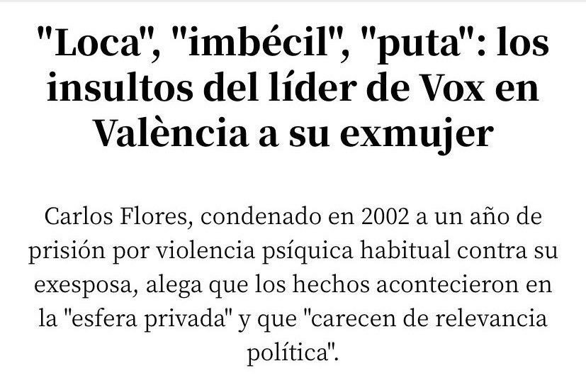 - Feijóo: “Tuvo un divorcio duro”

El divorcio duro: