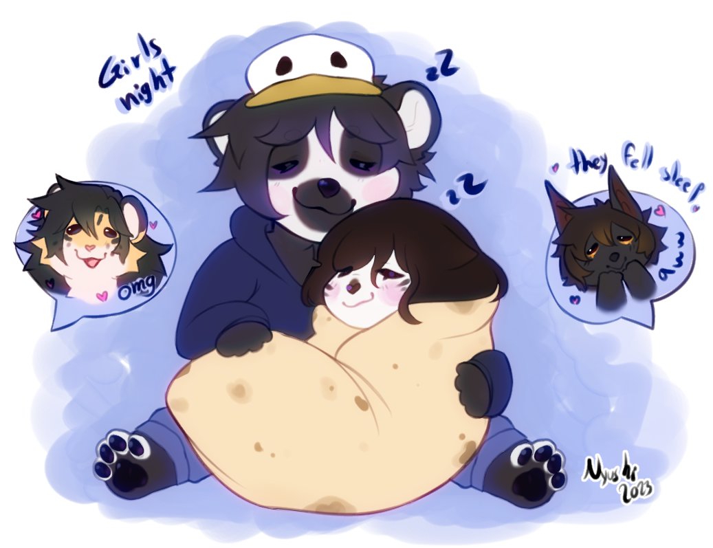 they look so comfy❤️💙
<a href="/ElrocAura/">El'Roc</a>
smol giftart for <a href="/GumbaroLive/">Gumbaro Live</a> and <a href="/PaopuPanda/">Ki</a>~