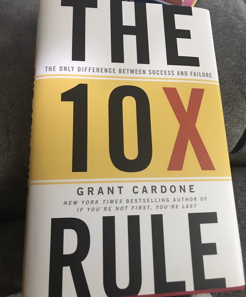Ready to start my summer reading off with “The 10X Rule” by Grant Cardone. Looking forward to using the ideas and lessons in the book to better myself as a parent, educator, coach.