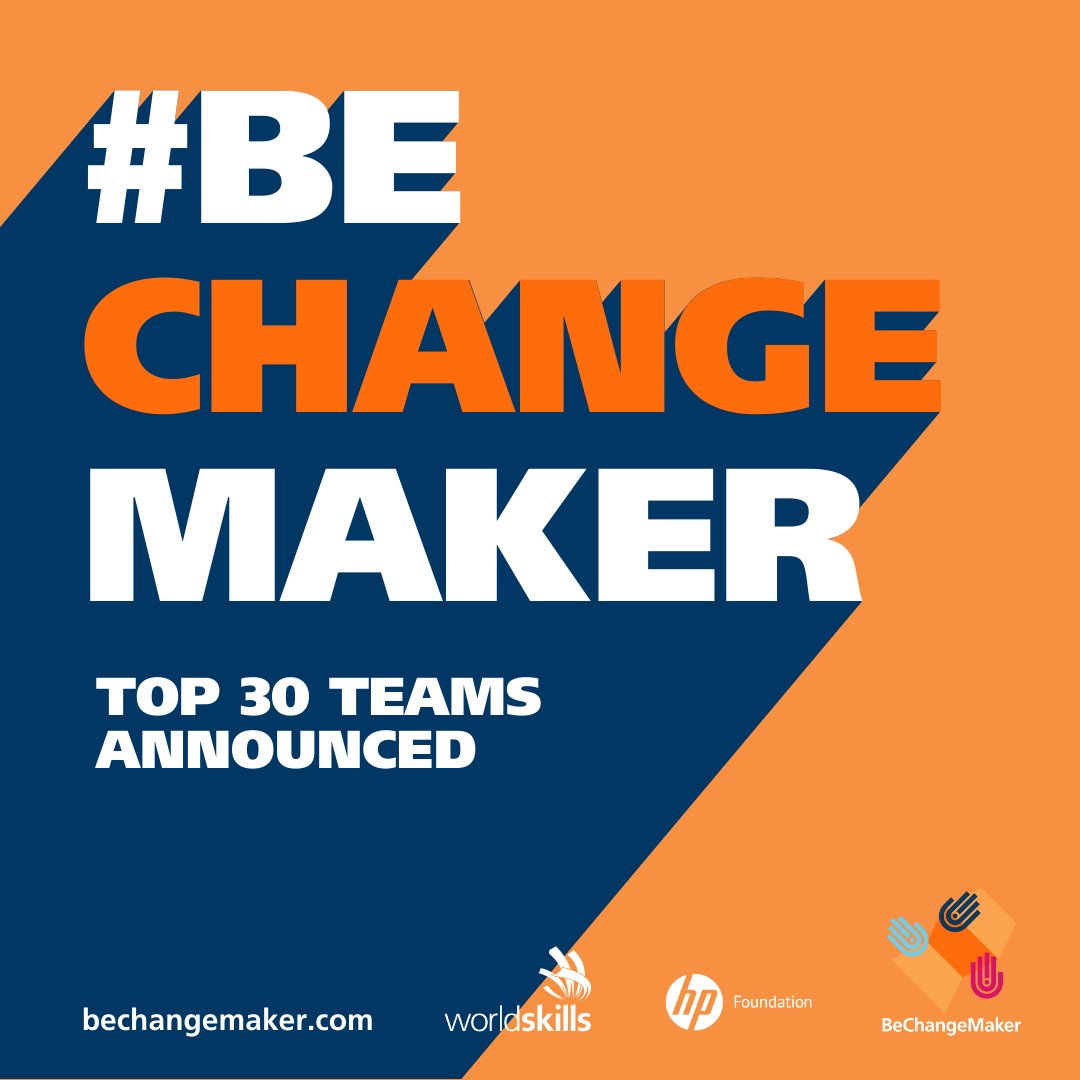 Studica's tweet image. BeChangeMaker 2023 participants announced! The Top 30 teams were selected for #BeChangeMaker2023 after a record number of applications from 87 countries. Learn more at ow.ly/gqtI50OS88I #WorldSkills