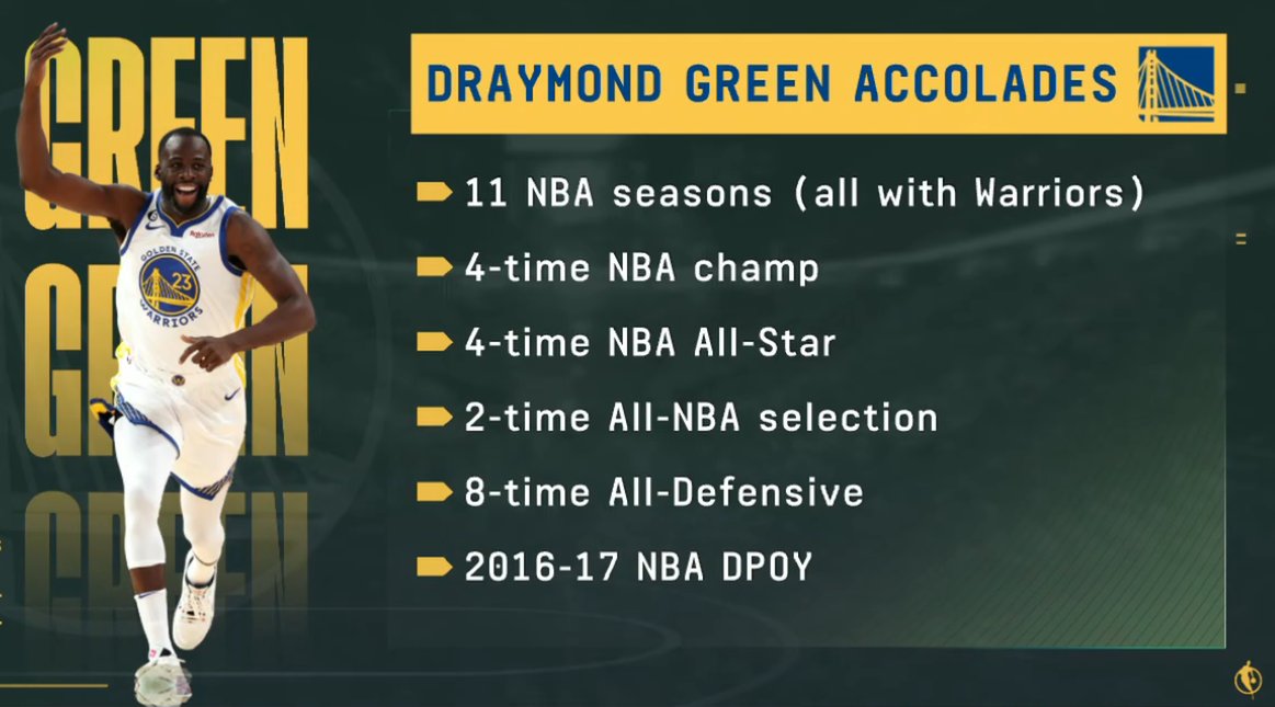 Draymond Green's resume is LOADED 🔥 #DubNation