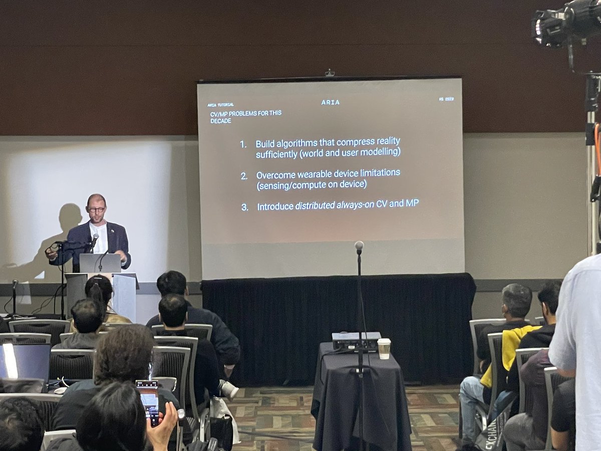 Project Aria Tutorial: Richard Newcombe’s list of Computer Vision / Machine Perception Problems for this upcoming decade. #CVPR23