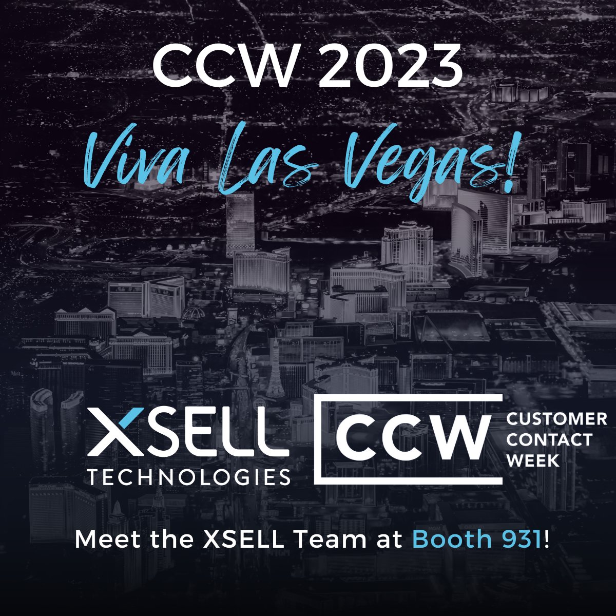 It’s time – #CCWVegas is finally here! Visit the <a href="/XSELL_TECH/">XSELL Technologies</a> team in Booth 931 and learn more about the patented technology driving our #AI-powered #conversationalintelligence solution, HiPer Agent eXperience!

💻 Meet XSELL at CCW: lnkd.in/gn3N6FK3
💻 Request a Live Demo: