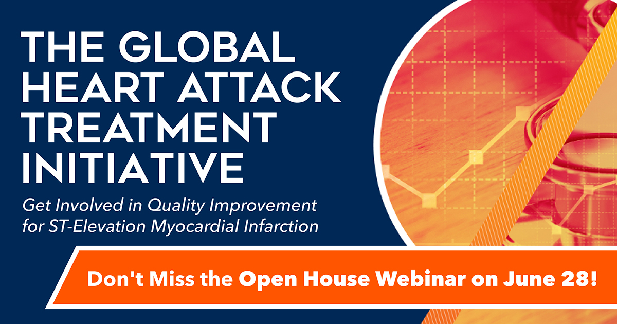 Join this free GHATI Open House Webinar on June 28, at 7:30 am E.T., to learn more about how you can help advance the development and delivery of acute MI standards of care. RSVP here: bit.ly/3p6s22w