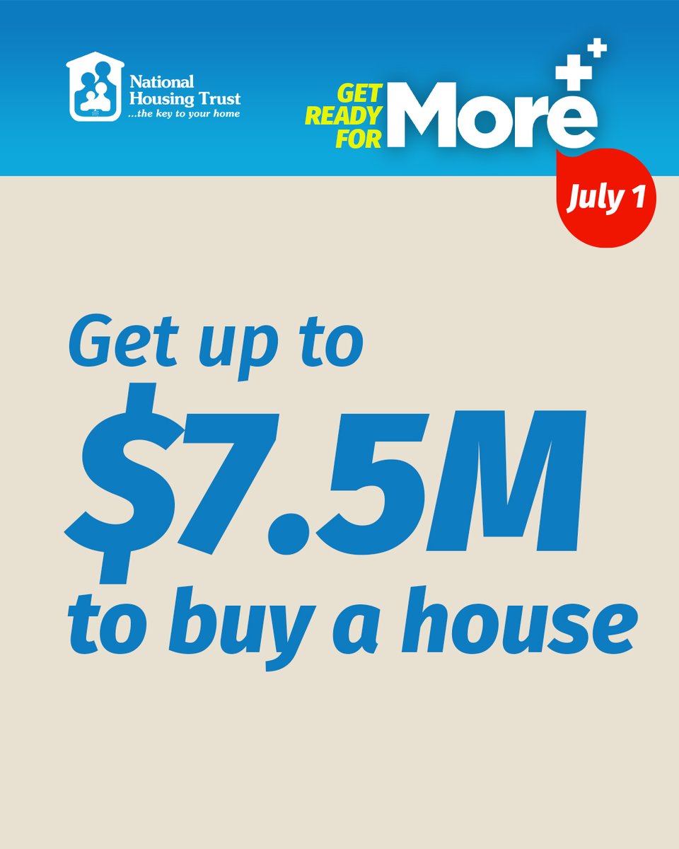TheNHT's tweet photo. Get ready for MORE to BUY! 🏡

Click the link in our bio for MORE! 📝

#GetReadyForMore #NHT #Jamaica https://t.co/vkNdOLwVCG