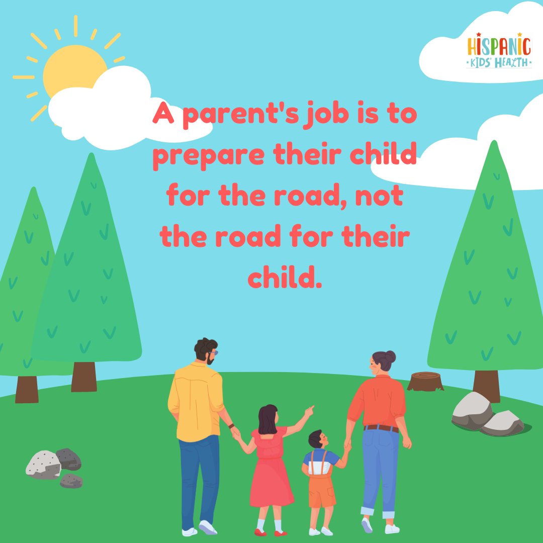 🚗💪 Parenting is about preparing your child for the road, not smoothing the road for your child. 🛣️👦 

Let's raise independent and resilient individuals! #ParentingGoals #EmpowerOurKids #HispanicKidsHealth