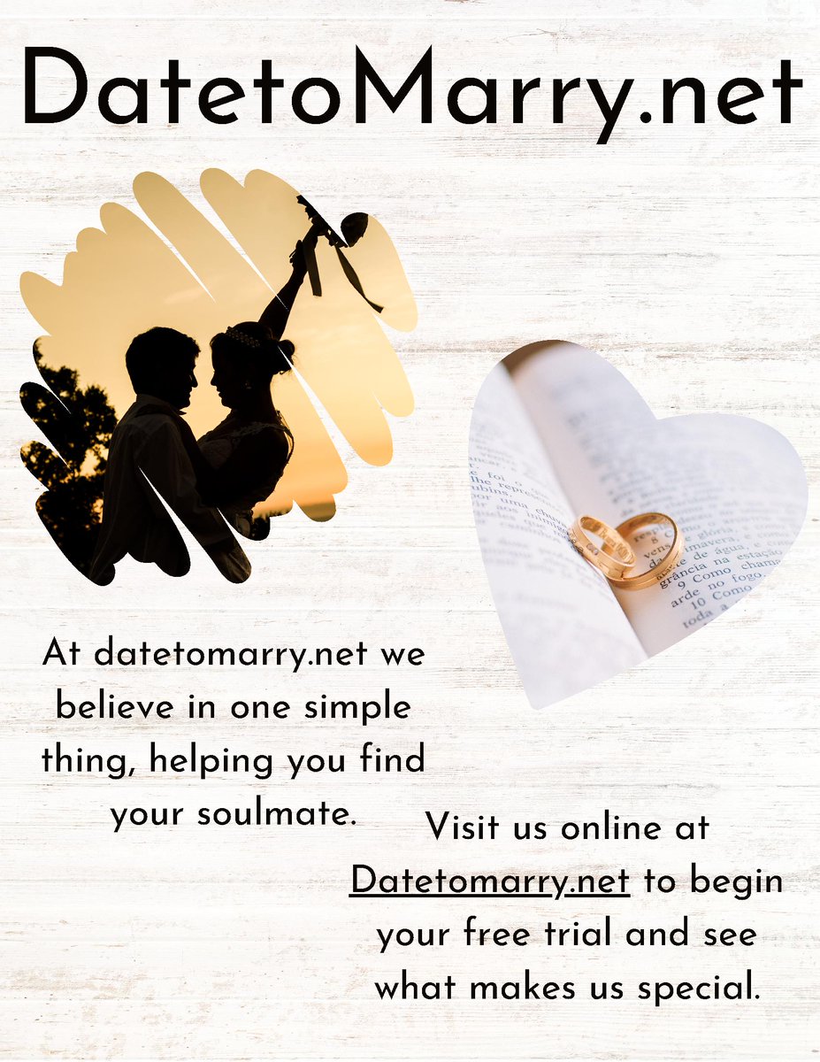 💑 Your Love Story Awaits! 💑 Discover the joy of meaningful connections on DateToMarry.net. Say goodbye to endless swiping and hello to genuine connections that can last a lifetime. Join us today and let your love story unfold! 💞✨ #LoveStory #FindYourMatch #DateToMarry