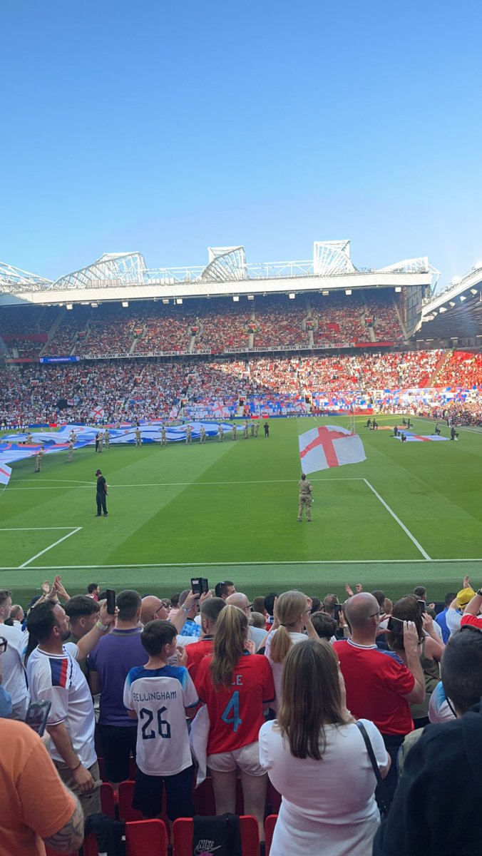 England 7-0 North Macedonia, don’t think I saw a goal, concourse loyal, up the England #threelions