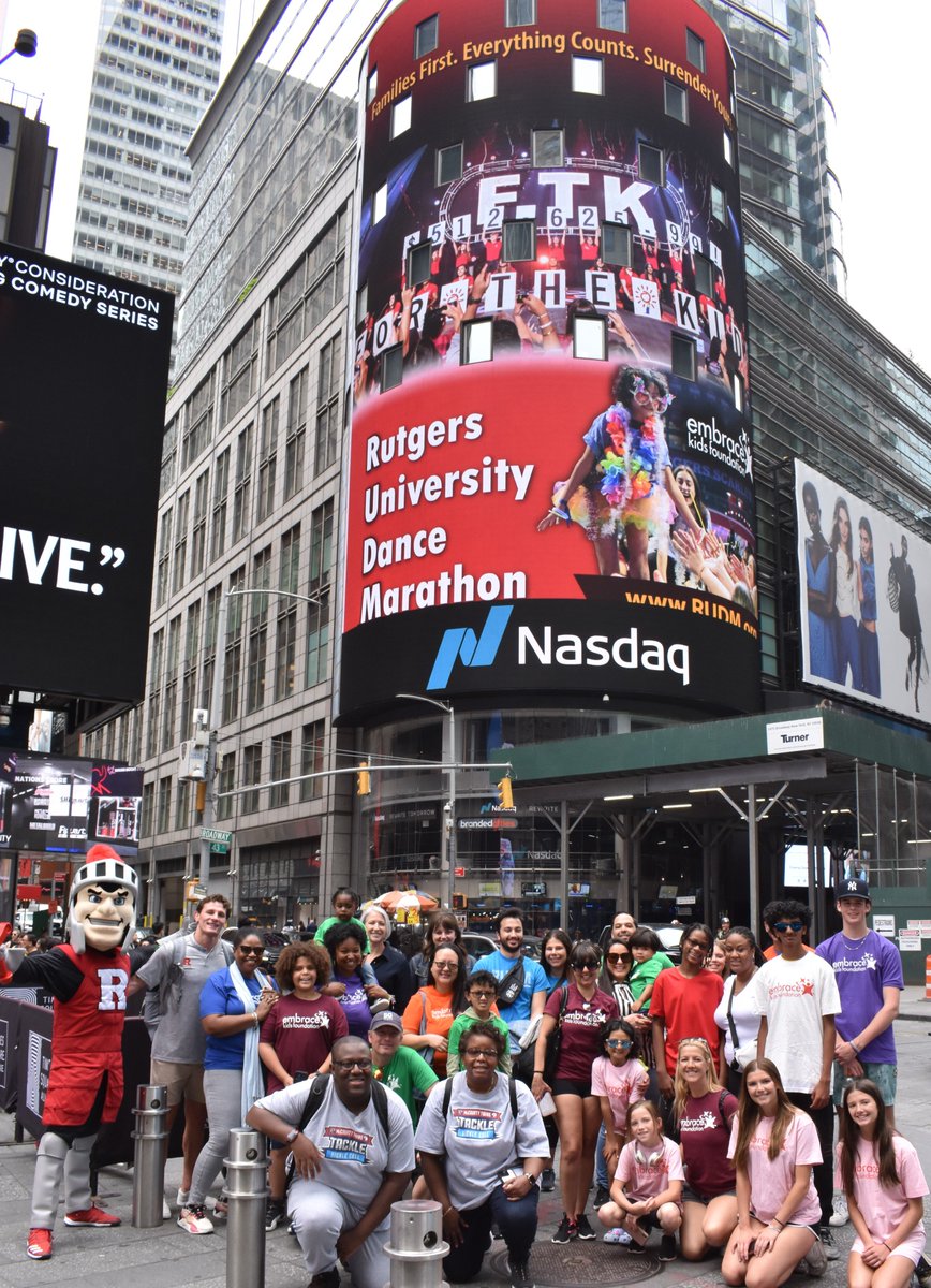 EmbraceKids (@embracekids) on Twitter photo Special shout out to <a href="/RUDanceMarathon/">RU Dance Marathon</a> for joining us in Times Square to promote ourselves on the NASDAQ Tower! Special shout out to <a href="/RUDanceMarathon/">RU Dance Marathon</a> for joining us in Times Square to promote ourselves on the NASDAQ Tower!