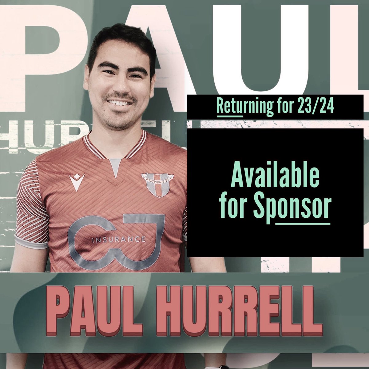 Westfieldsfc1's tweet photo. 𝐑𝐞𝐭𝐚𝐢𝐧𝐞𝐝 𝐅𝐨𝐫 2023/24 𝐒𝐞𝐚𝐬𝐨𝐧✅

Manager Phil Glover has confirmed today that Paul Hurrell, will be returning to the club for the 2023/24 season with Westfields FC.

Read more here ➡️ https://t.co/hhhj4GQk8c

#FieldsTogether https://t.co/w5eCxxwxiZ