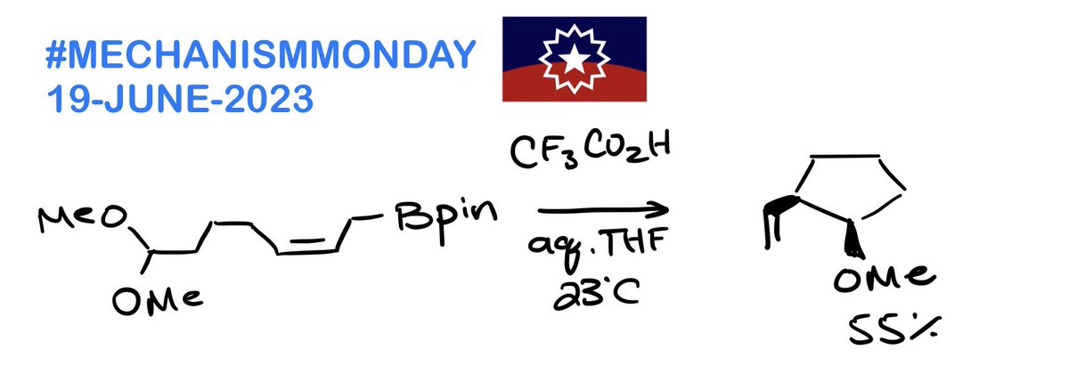 Hey y’all! Two problems already retweeted for ya today, here’s mine! Can you solve it?! Answer soon! #mechanismmonday #realtimechem